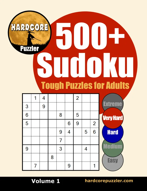 Cover of Hard Core Sudoku 500+ Tough New Puzzles