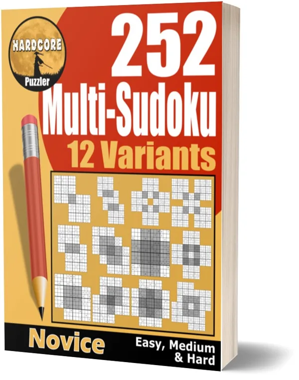 Cover of 252 Easy to Hard Multi Sudoku Puzzles in 12 Variants