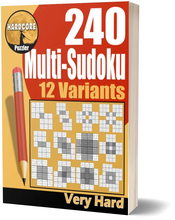 Cover of 240 Very Hard Multi Sudoku Puzzles in 12 Variants