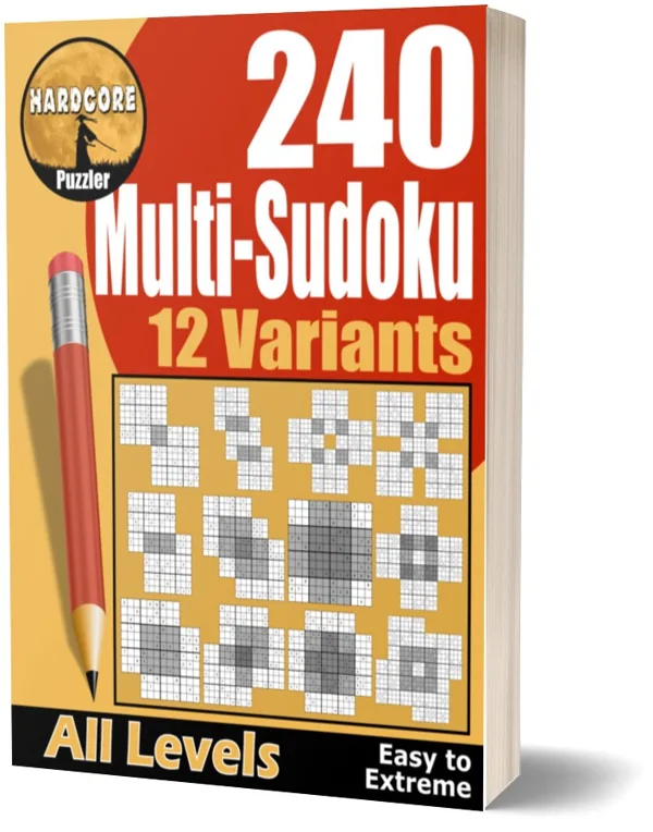 Cover of 240 Easy to Extreme Multi Sudoku Puzzles in 12 Variants