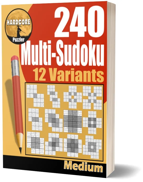 Cover of 240 Medium Multi Sudoku Puzzles in 12 Variants