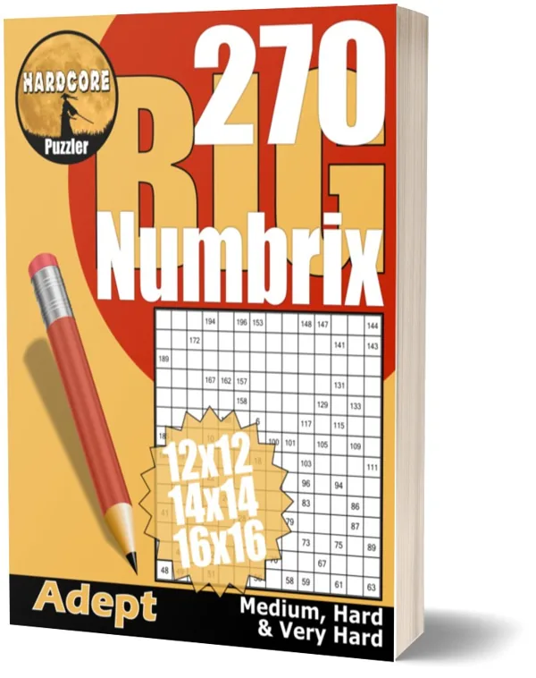 Cover of 270 BIG Numbrix Puzzles Medium to Very Hard