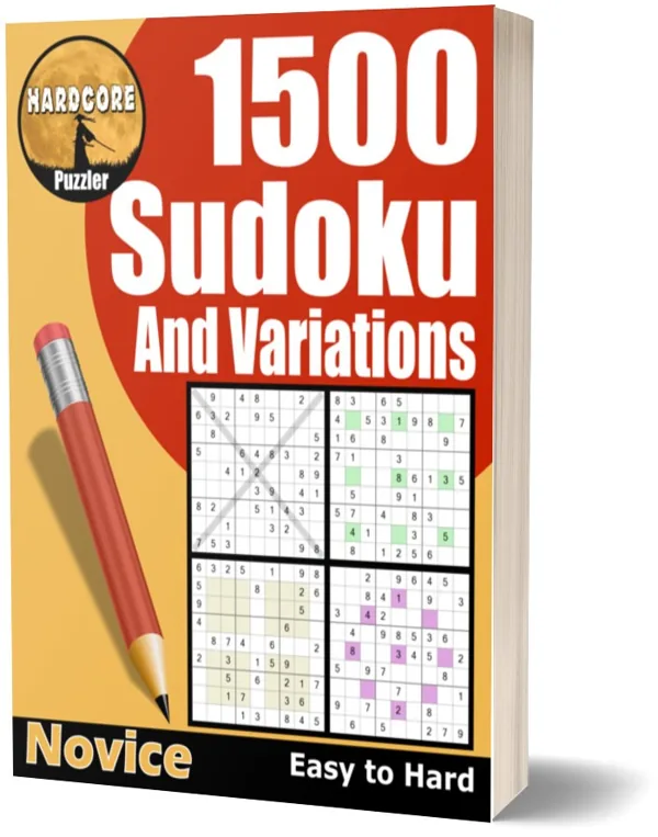 Cover of 1500 Easy to Hard Sudoku Puzzles & Variations for Adults