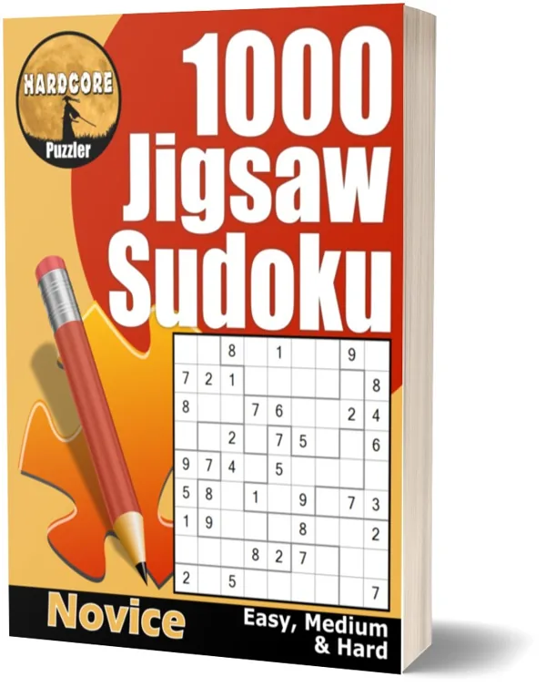 Cover of 1000 Easy to Hard Jigsaw Sudoku Puzzles for Adults
