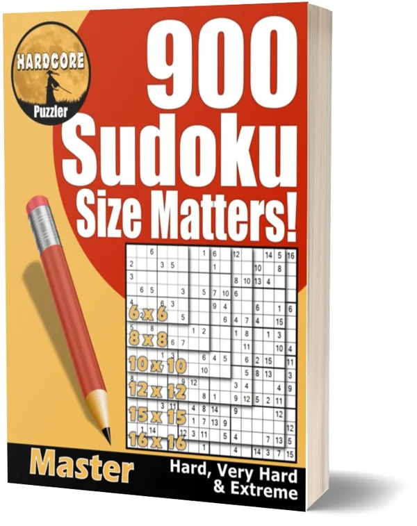 Cover of 900 Hard to Extreme Sudoku Size Variations for Adults