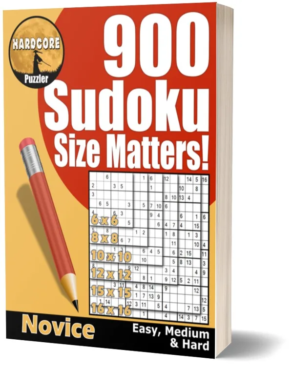 Cover of 900 Easy to Hard Sudoku Size Variations for Adults