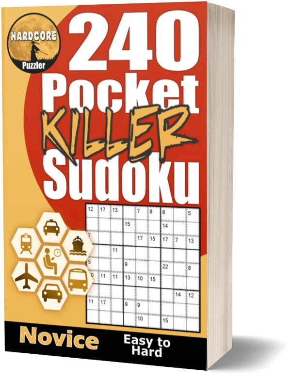 Cover of 240 Easy to Hard Pocket Killer Sudoku for Adults