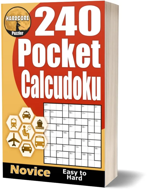 Cover of 240 Easy to Hard Pocket Calcudoku for Adults