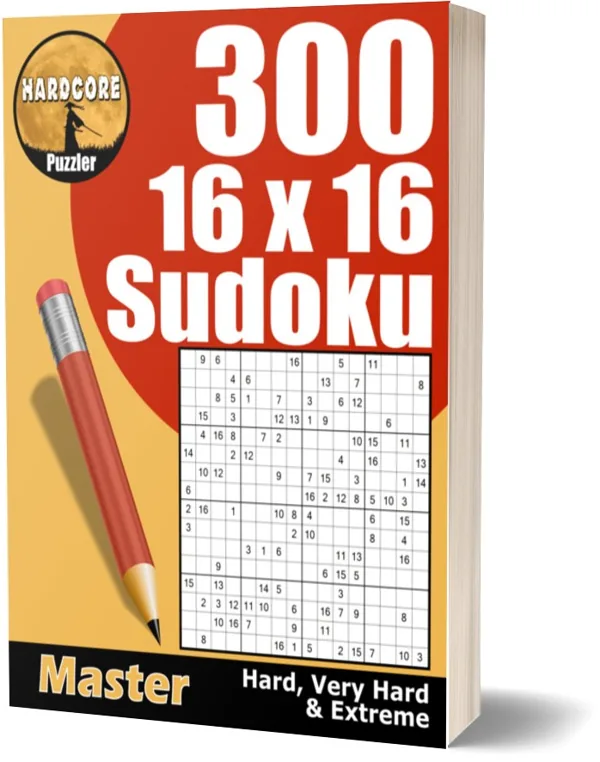 Cover of 300 16x16 Sudoku Puzzles for Adults