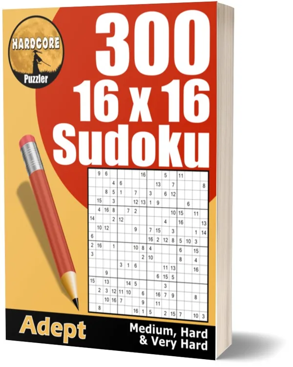 Cover of 300 16x16 Sudoku Puzzles for Adults