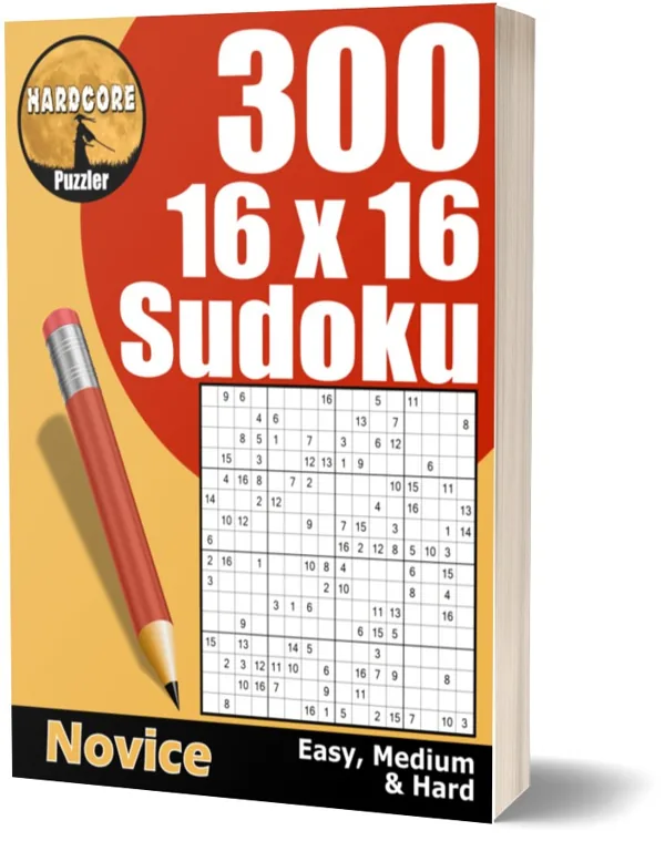 Cover of 300 16x16 Sudoku Puzzles for Adults