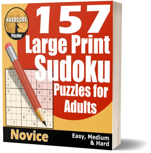 Cover of 157 Large Print Sudoku Puzzles for Adults - Novice