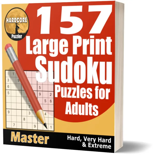 Cover of 157 Large Print Sudoku Puzzles for Adults - Master