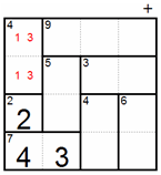 After: the 4 cage in column 1 is 1 and 3, so the 7 cage below is 4 and 3