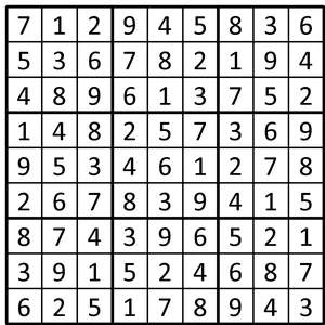 Completed grid for puzzle 105