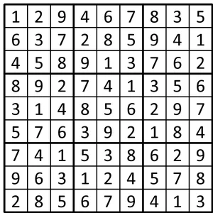 Completed grid for puzzle 106