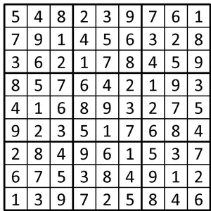 Completed grid for puzzle 113