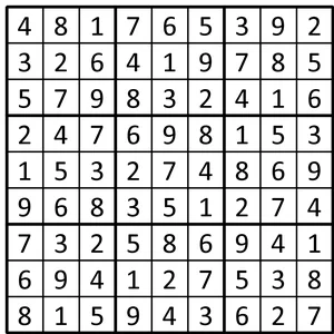 Completed grid for puzzle 114