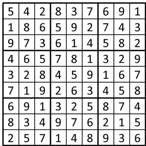 Completed grid for puzzle 115