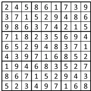 Completed grid for puzzle 12