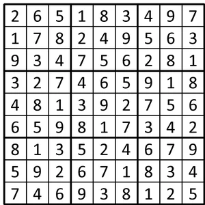 Completed grid for puzzle 120