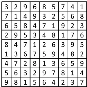 Completed grid for puzzle 126
