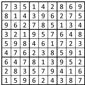 Completed grid for puzzle 128