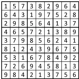 Completed grid for puzzle 13