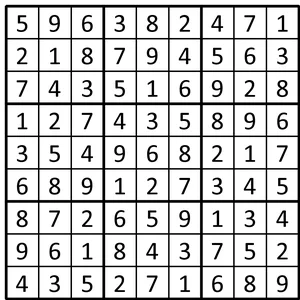 Completed grid for puzzle 137