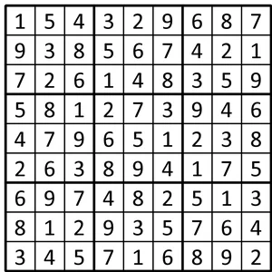 Completed grid for puzzle 138