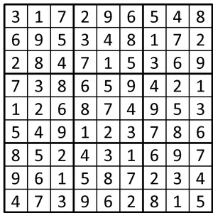 Completed grid for puzzle 139