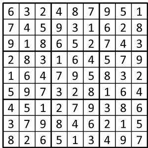 Completed grid for puzzle 148