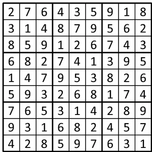 Completed grid for puzzle 163