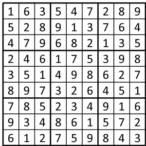 Completed grid for puzzle 166