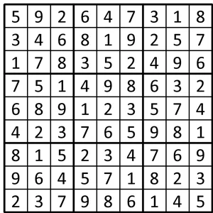 Completed grid for puzzle 170