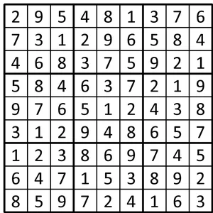Completed grid for puzzle 171