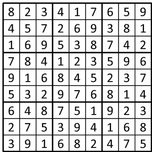 Completed grid for puzzle 175