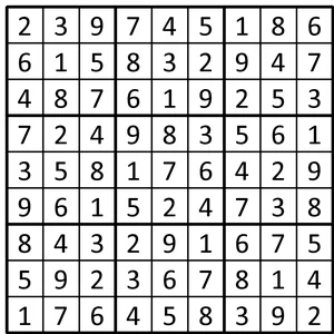 Completed grid for puzzle 176
