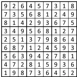 Completed grid for puzzle 185