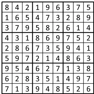 Completed grid for puzzle 188