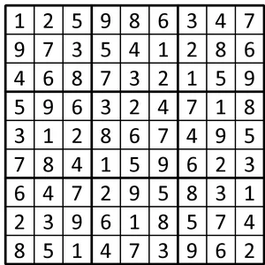 Completed grid for puzzle 193