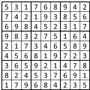 Completed grid for puzzle 194