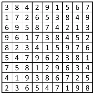 Completed grid for puzzle 206