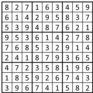 Completed grid for puzzle 207