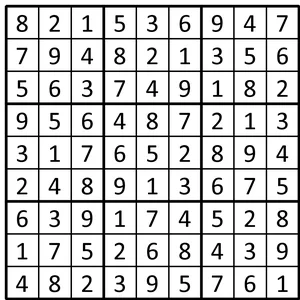 Completed grid for puzzle 208