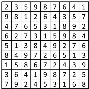 Completed grid for puzzle 223