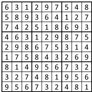Completed grid for puzzle 227