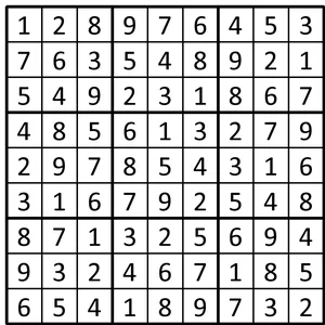 Completed grid for puzzle 228