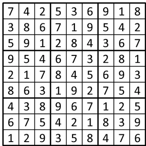 Completed grid for puzzle 230