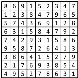 Completed grid for puzzle 234